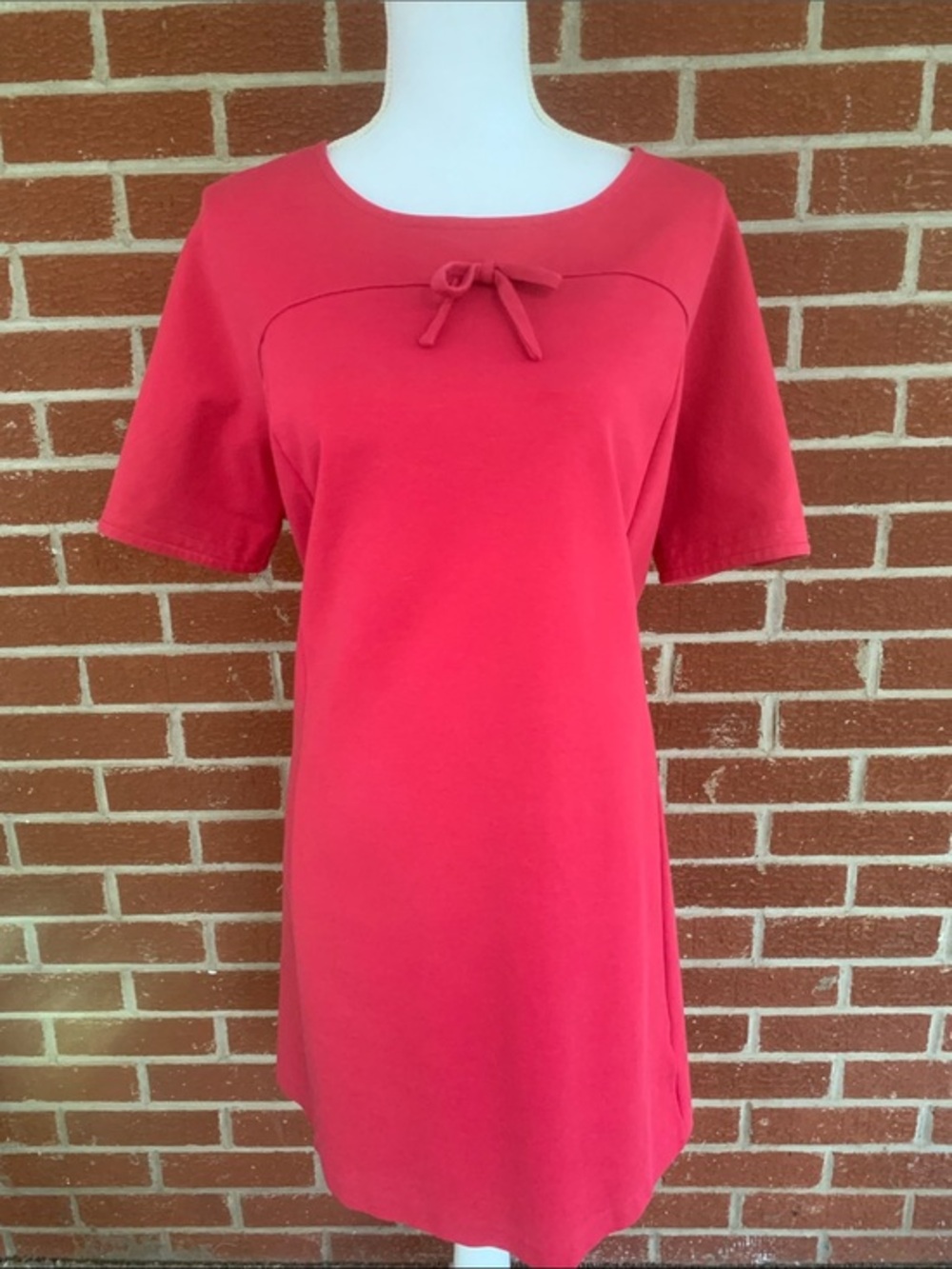 Boden hot pink short sleeve dress